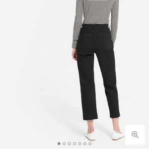 Everlane straight leg crop in black, size 4